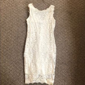 White lace dress